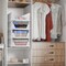 Sorbus 3 Tier Open Front Plastic Stackable Baskets Stand - for Closets, Bedrooms, Bathrooms, or Pantries